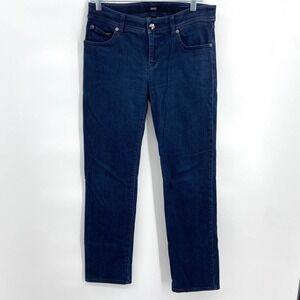 ARMANI Collezioni Dark Wash Straight Leg Casual Denim Blue Jeans Size 28